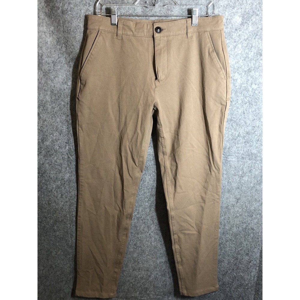 Mugsy Pants Mens 32x30 Tan Belmont Tapered Chino Straight Performance Stretch